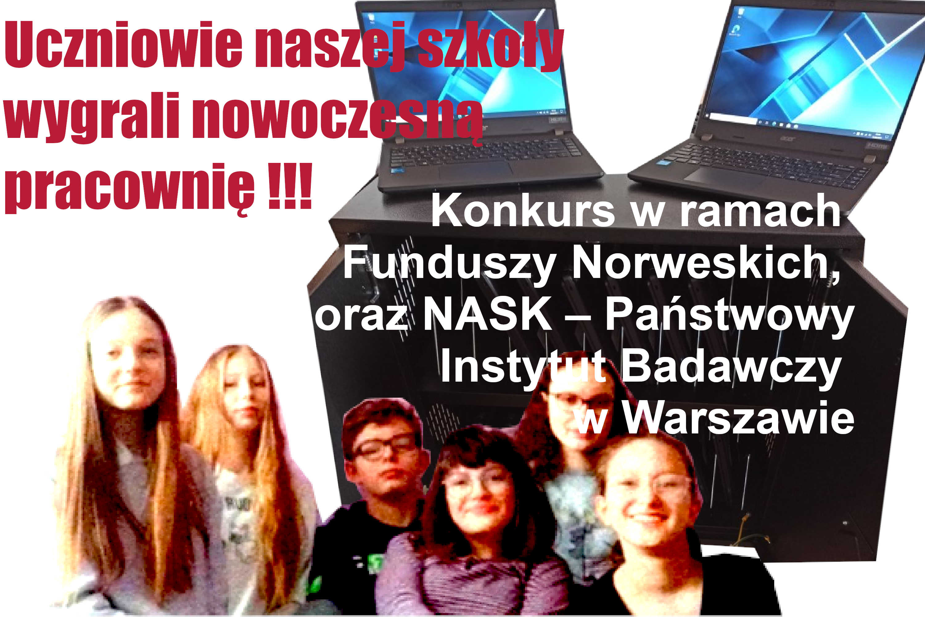 Nowoczesne laptopy dla szkoły - nagroda w konkursie FN