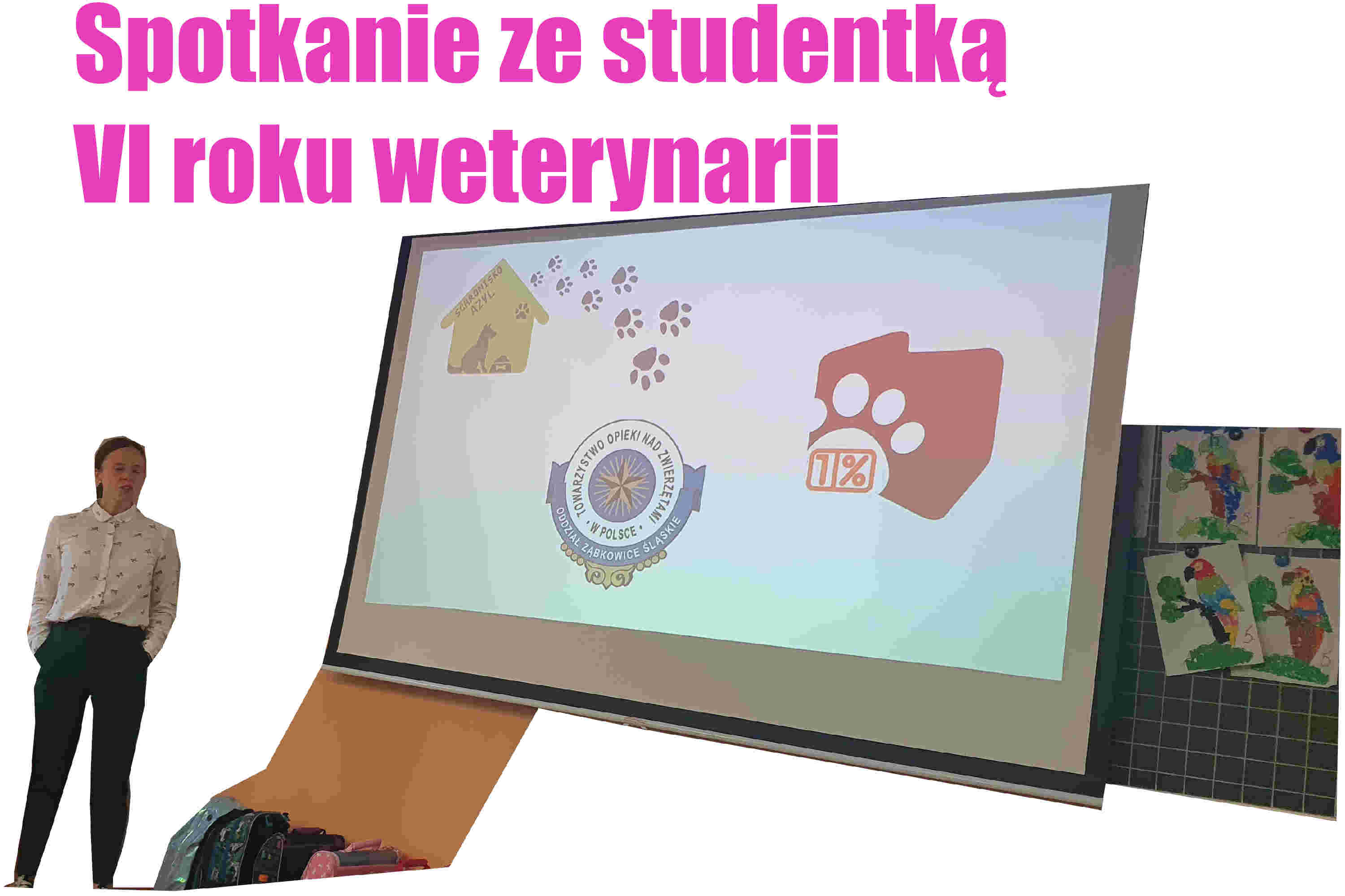 Spotkanie ze studentką Vi roku weterynarii