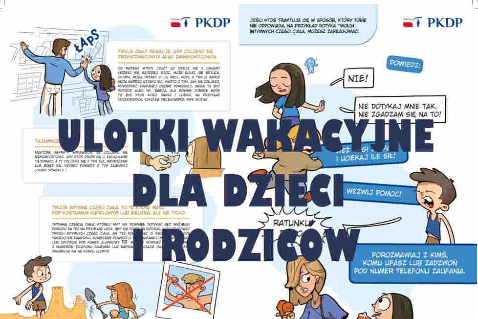 Ulotka wakacyjna - materiały szkoleniowe dla dzieci i rodziców